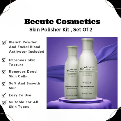Becute Cosmetics Skin Polish Kit (Volume + Bleach Powder)